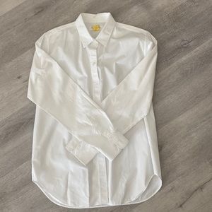 Everlane oversized poplin shirt, size M, white
